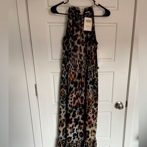 Boston Proper sz S Painted animal chain maxi.